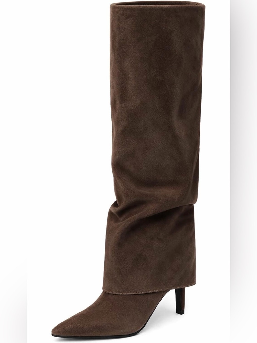 🆕Slouch Knee-High Pointed-Toe Boot - Picture 1 of 2